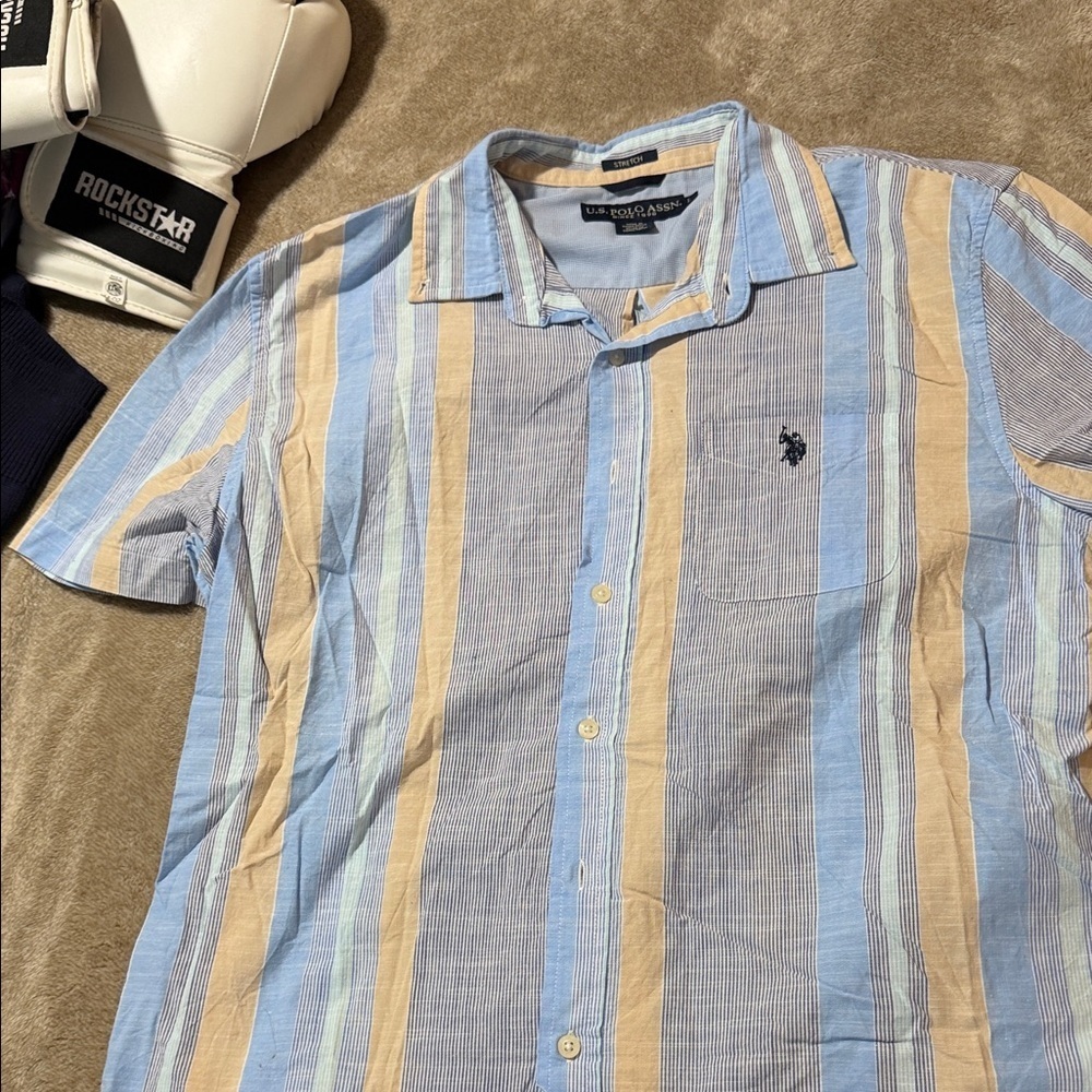 U.S. Polo Assn. Men's Multicolor Striped Shirt